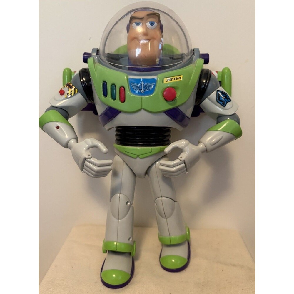 Vintage Original Toy Story Talking Buzz Lightyear Doll Disney Pixar Works 13 in